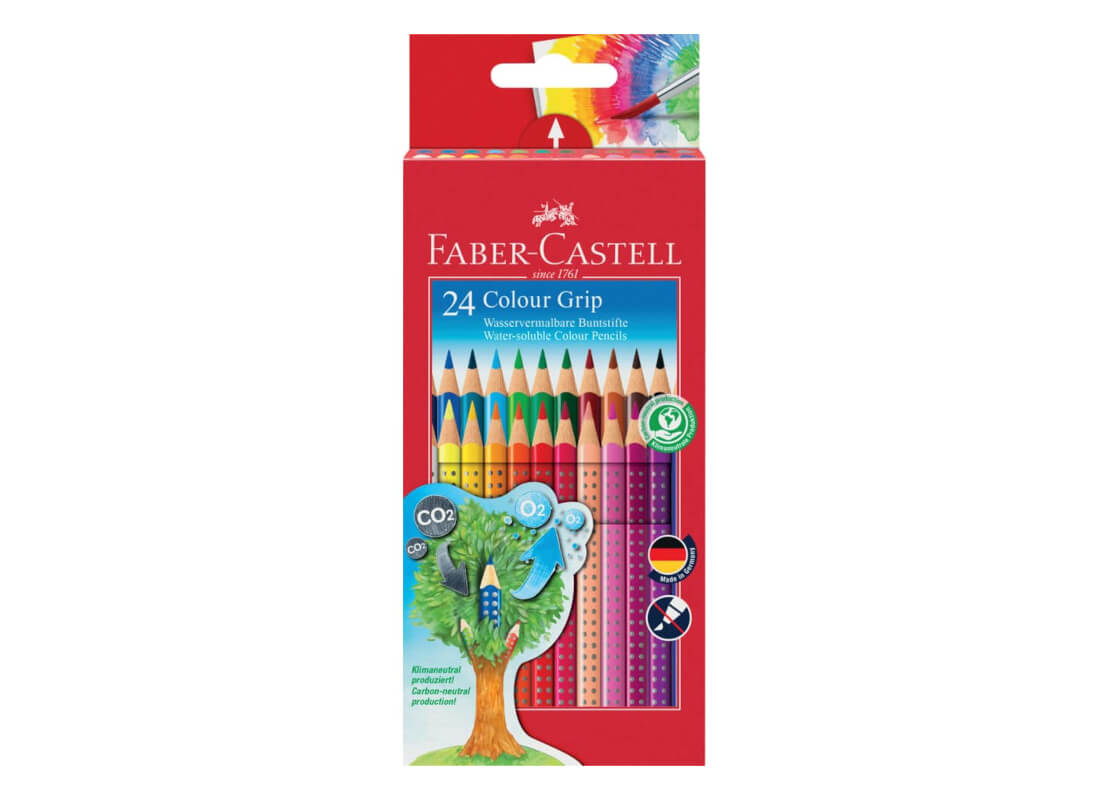 Bild 1 FABER-CASTELL Buntstift Colour GRIP VE24 Kartonetui