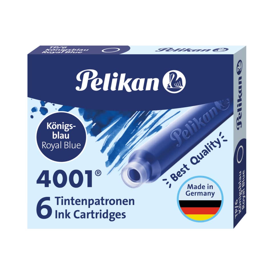 Bild 1 Pelikan Tintenpatronen 4001 kurz königsblau VE6