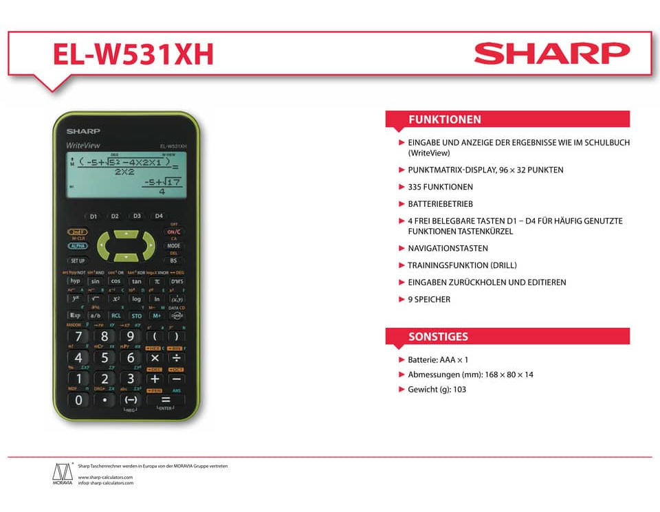 Bild 3 Schulrechner ELW-531XHG